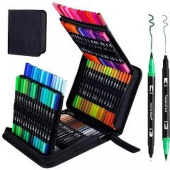 Markery dwustronne wodoodporne 120szt