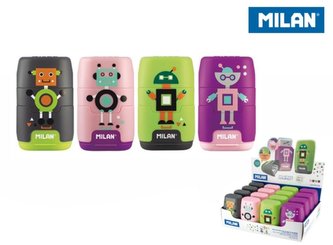 Temperówko-Gumka Happy Bots (16szt) MILAN