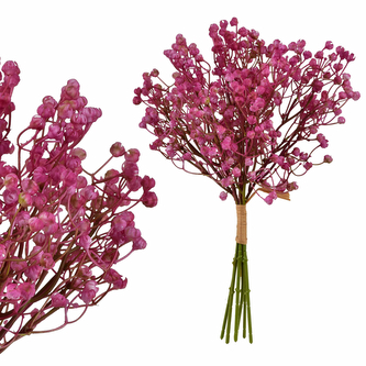 VIRIDIS Kwiat sztuczny Gipsówka pęczek x6 15x15x33cm AW25