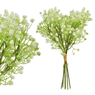 VIRIDIS Kwiat sztuczny Gipsówka pęczek x6 15x15x33cm AW25