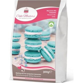 Směs na makronky 300g tyrkysová - Cake Masters