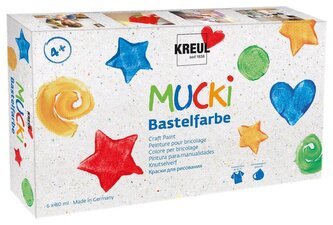 Sada barev, "MUCKI Craft", 6 barev, 6x80ml, KREUL