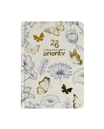 Kalendarz 2026 B6 tygodniowy. Motyle i Kwiaty