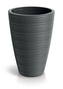 Květináč VENA ROUND 29,9 cm - barva: tmavě šedá