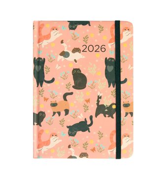 Kalendarz 2026 B6 dzienny. Koty