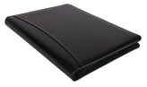 Konferenční desky, černá, A4, koženka, kalkulačka, SAKOTA EAA2598