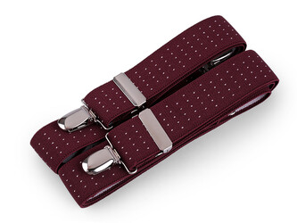 Šle šíře 3 cm délka 125 cm - 1 ks - 43 vínová tmavá