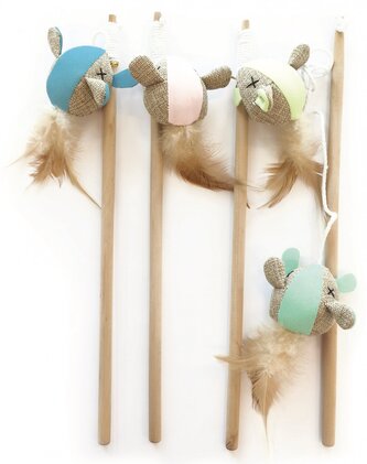 M-Pets Mouse škádlítko (mix barev)