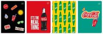 Zeszyt A5/32K trzylinia Mat+UV Coca Cola (10szt)