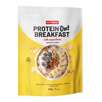 Nutrend Protein Oat Breakfast Příchuť: banán, Velikost: 630 g