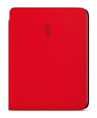 Týdenní diář 2026 Oskar Softy A5 červená