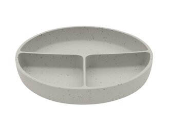 Talíř dělený s přísavkou Platinum Silicone Sand