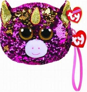 TY Fashion - cekinowa torba na nadgarstek Jednoroż