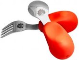 Zestaw sztućców widelec i łyżka pomarańczowy