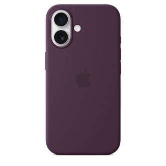 MYY43ZM/A Apple Silikonový Kryt vč. Magsafe pro iPhone 16 Plum (Pošk. Balení)