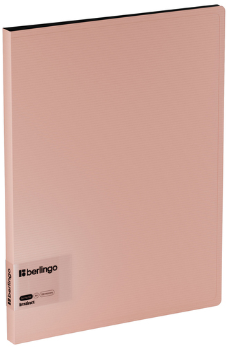 Segregator spring folder "Instinct", 17mm, z wewnętrzną kieszonką, różowy, Berlingo