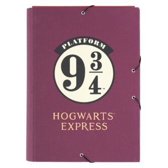 Složka s 3 klopami Harry Potter: Nástupiště 9 3/4 (26 x 34 x 2 cm)