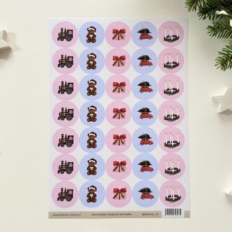 Be Nice EKO vánoční samolepky Anglická pohádka