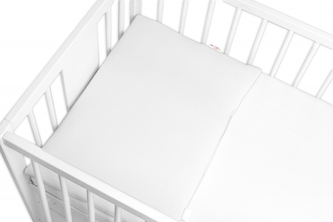 Mušelínový polštářek s výplní 40 x 60 cm, Baby Nellys, Maxi, bílý
