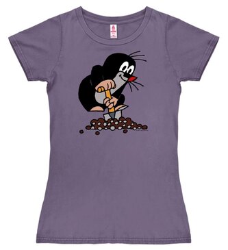 Dámské tričko Krteček: Kopec (M) levandulová bavlna