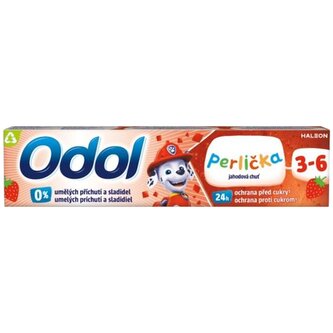 Odol Perlička zubní pasta pro děti, příchuť  jahoda, 3-6 let, 50 ml
