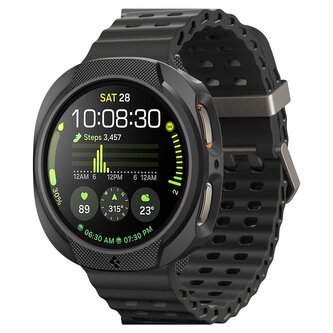Spigen Liquid Air, matte black - Galaxy Watch 8 (40mm)