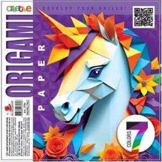 Papier do origami 190x190 35 arkuszy 80g/m2 Jednor