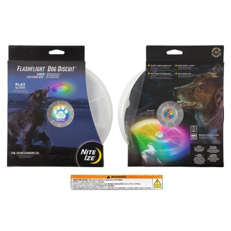 Létající disk- talíř Nite Ize Flashflight® Dog Discuit™ LED Flying Disc