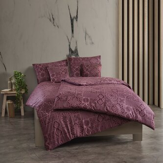 Francouzské bavlněné povlečení renforcé 220x200, 70x90cm TOKYO vínové