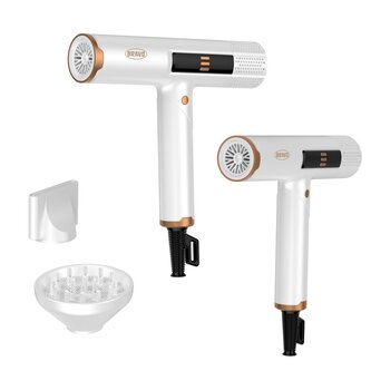 Bravo Profi vysoušeč vlasů B-5007 Via s BLDC motorem a sklopnou rukojetí, barva bílá