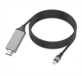 Kabel Lightning na HDMI ( Full HD1080p), 2 m, blistr, černá