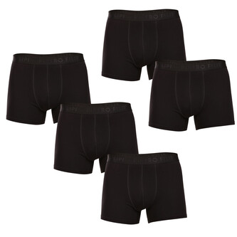 5PACK pánské boxerky Pietro Filipi černé (5BCL001) 4XL