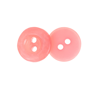 Knoflík - sada 6 ks - Růžová - průměr 10 mm