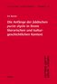 Jidische Schtudies 10: Die Anfänge der ­jiddischen  purim shpiln in ­ihrem ­literarischen und kultur­geschichtlichen ­Kontext