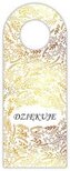 Zawieszka na butelkę - Dziękuję złote