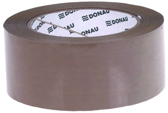 Taśma pakowa 48mm x 132m, brązowa 40 mic Hot Melt, Donau