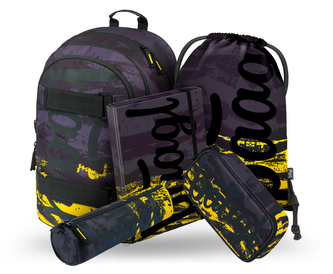 BAAGL 5 SET Skate Dune: batoh, penál, pouzdro, sáček, desky