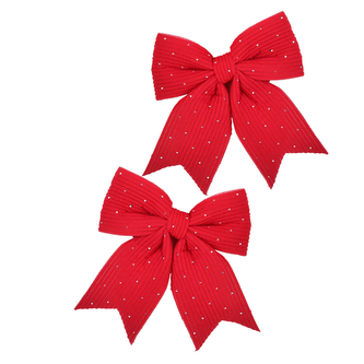 SANTA LILA Komplet 2 kokard 13,5x14,5cmx1cm cyrkonie