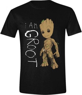 Dámské tričko Guardians Of The Galaxy 2|Strážci Galaxie 2: I Am Groot Scribbles (XL) černé