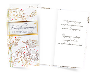 Karnet PM Podziękowanie za współpracę PM-411