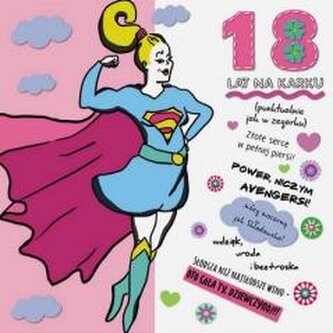 Karnet KW Hologram 18 Supermenka