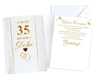 Karnet DK 35 rocznica ślubu DK-1340