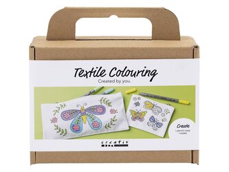 Kreativní sada Mini Craft Kit Textile Colouring Butterflies