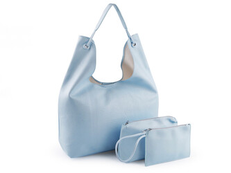 Velká kabelka 3v1 45x28 cm - 1 ks - 3 modrá světlá