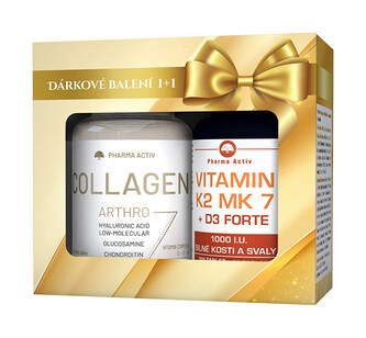 Pharma Activ Collagen Arthro 90 tablet + Vitamin K2 MK7 + D3 forte 1000 I.U. 125 tablet