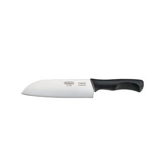 Nůž kuchyňský Mikov Santoku 74-NH-16 - černý-stříbrný