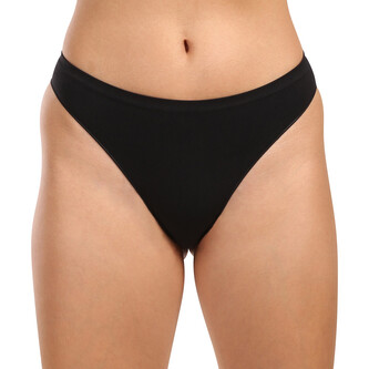 Dámské kalhotky brazilky Moravec bezešvé černé (Brasil) L/XL