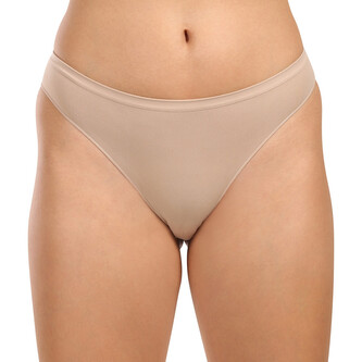 Dámské kalhotky brazilky Moravec bezešvé béžové (Brasil) L/XL