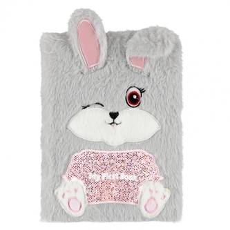 Pamiętnik pluszowy zamykany A5/80k Rabbit STARPAK 564708