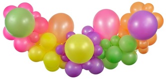 Girlanda balonowa DIY fluorescencyjna, 65 szt., GoDan